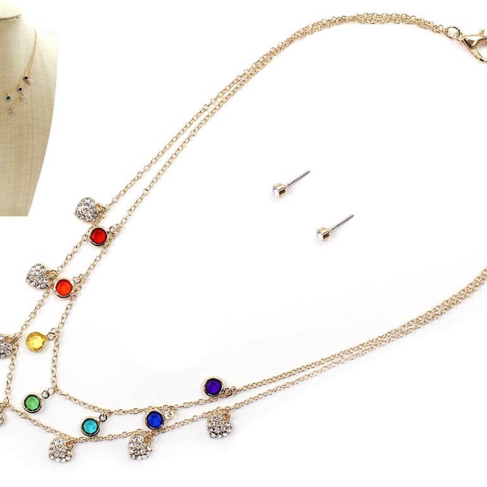 Many Colors of Love Necklace Set